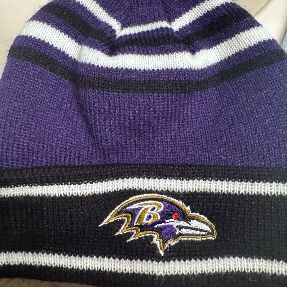 Baltimore Ravens Purple Knit Beanie